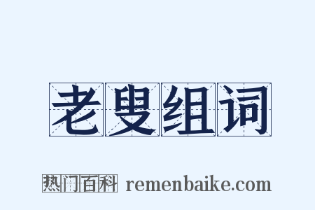 老叟组词是什么意思的图片